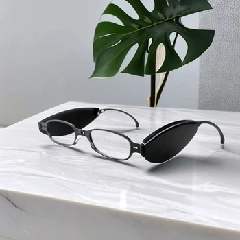 Сгъваеми увеличителни очила за четене в рамка от сплав, безвинтовой дизайн, Защита и лещи От запушване на синя светлина